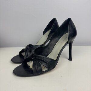 BCBGirls Leather Black Heels Size 8